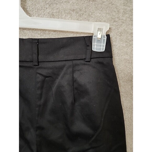 Simply Vera Wang Capri Dress Pants Womens 4 Petite Black Wide Leg Stretch NEW - Picture 5 of 8